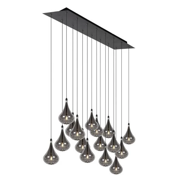 Lucide TEARS - Pendant light - LED Dim. - G4 - 16x1,5W 3000K - Black - detail 3